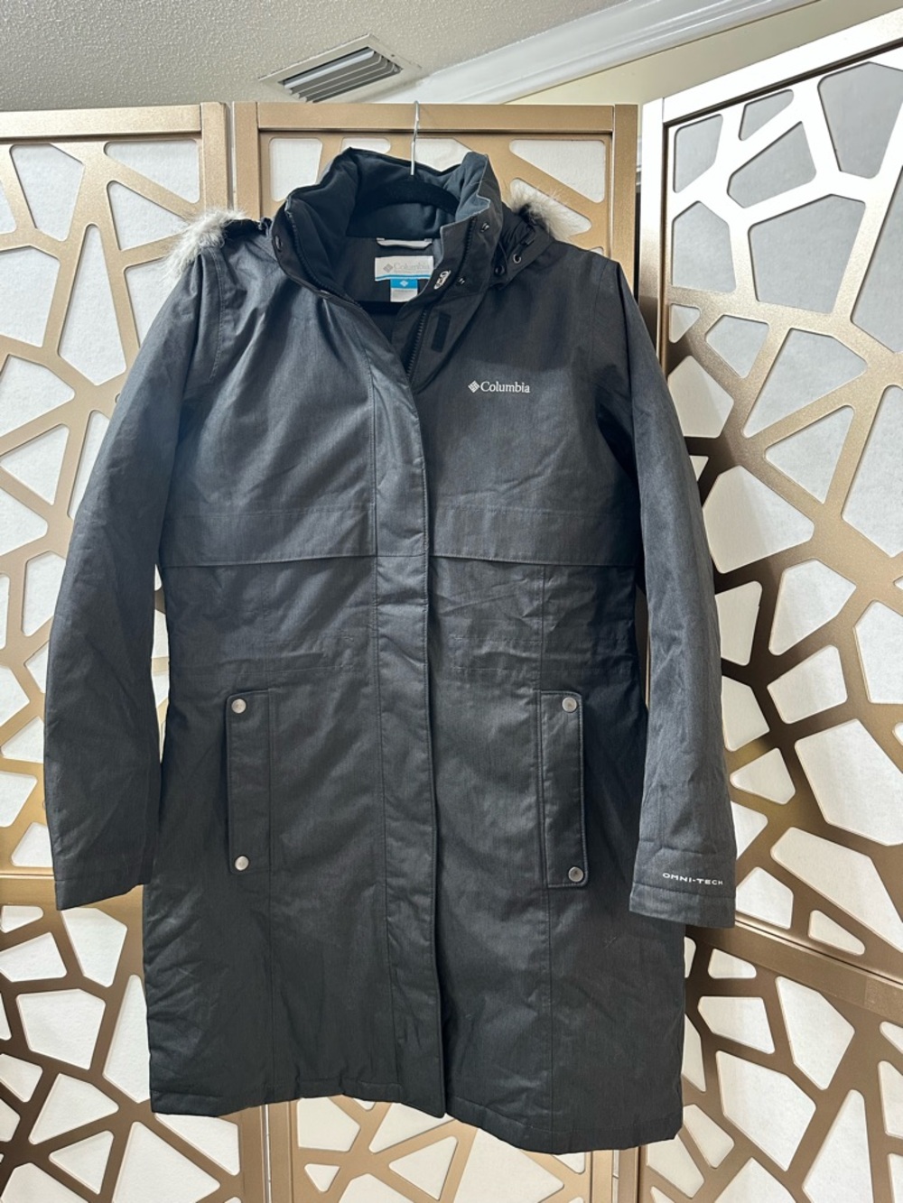 Columbia Women’s Black Waterproof Hooded Parka Jacket